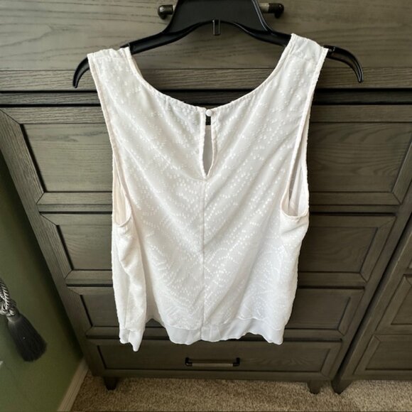 Apt.‎ 9 White Sleeveless Layered Tank Blouse Size XL - Picture 6 of 8